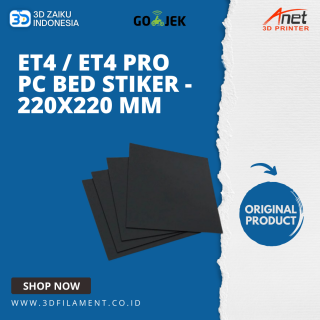 Original Anet ET4 / ET4 PRO 220x220 mm Polycarbonate PC Bed Tape